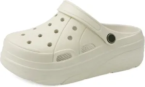 VONMAY Women's Platform Clogs Garden Shoes with Arch Support Comfortable Slip-on Slide Sandals Beach Slippers