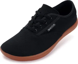 WHITIN Women's Wide Canvas Minimalist Barefoot Shoes | Zero Drop Sole | Casual Sneaker