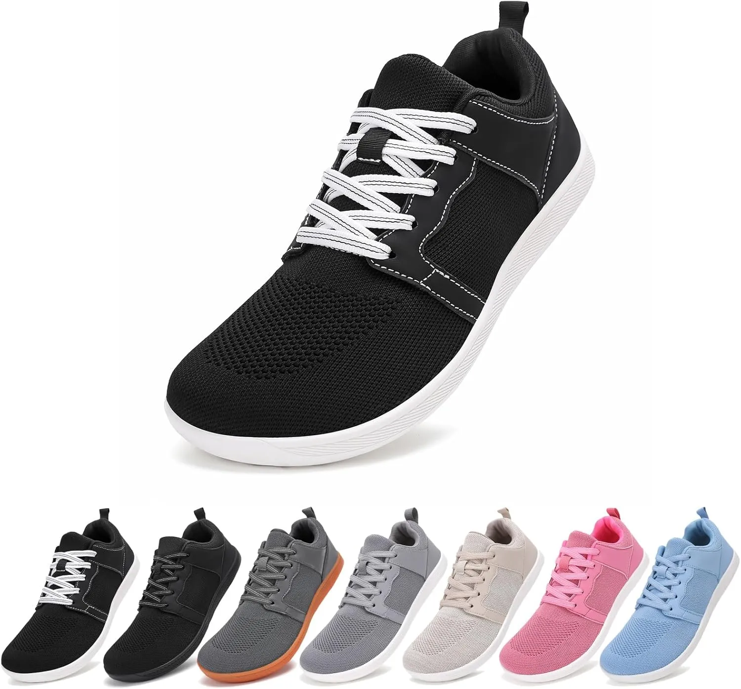 Womens Barefoot Shoes Wide Toe Walking Shoes Minimalist Zero Drop Shoes Breathable Trail Running Sneakers