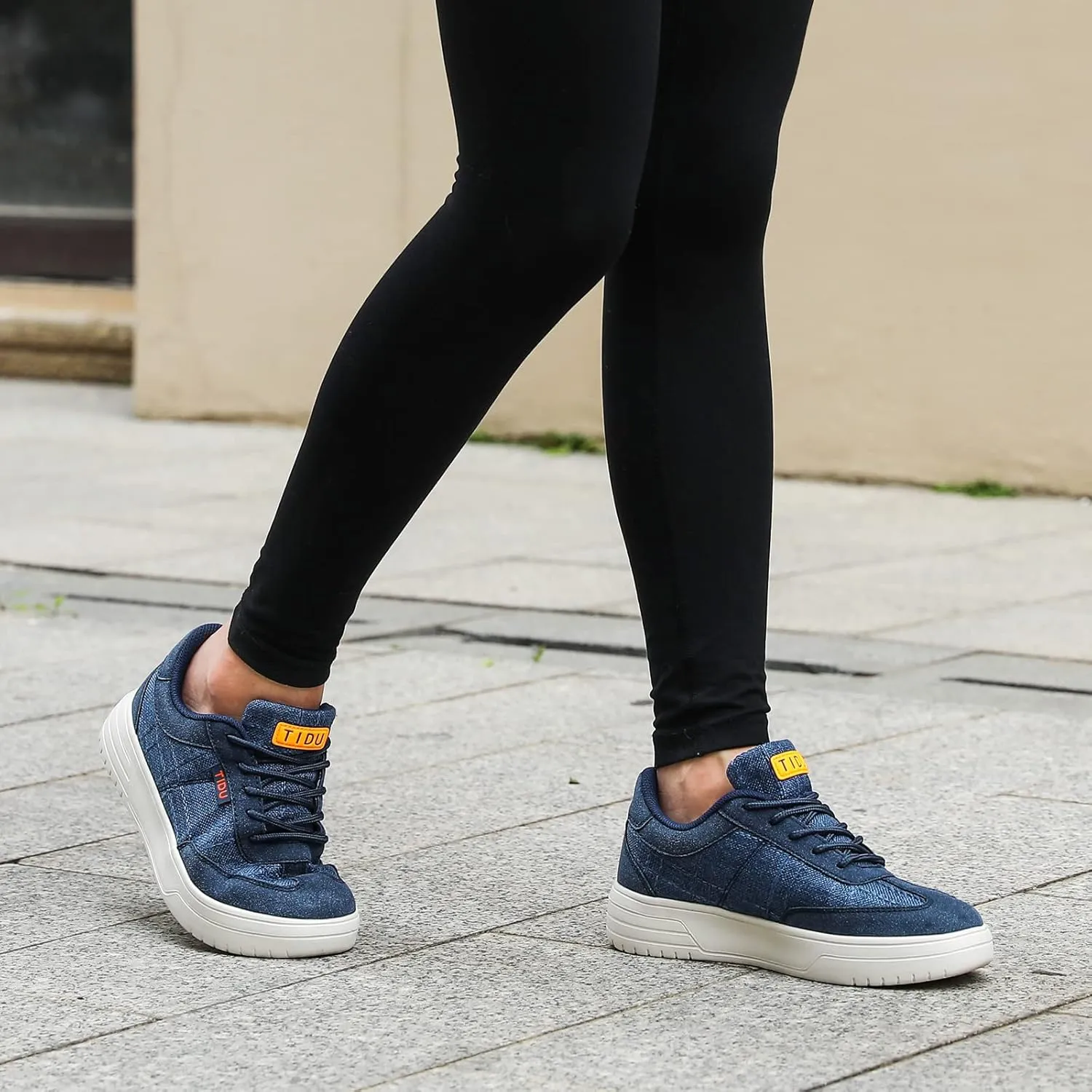 Women's Canvas Walking Shoes with Orthopedic Arch Support Comfortable Fashion Sneakers for Plantar Fasciitis Flat Feet Pain Relief