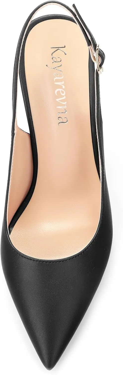 Women's Pointed Toe Slingback Heels, High Heel Shoes for Women