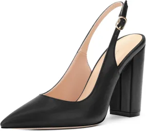 Women's Pointed Toe Slingback Heels, High Heel Shoes for Women