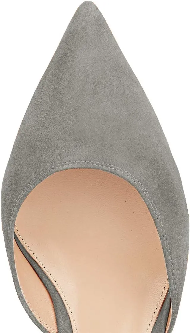 XYD Women Office Pointed Toe Kitten Low Heel Sandals Ankle Straps D' Orsay Pumps PVC Dress Shoes