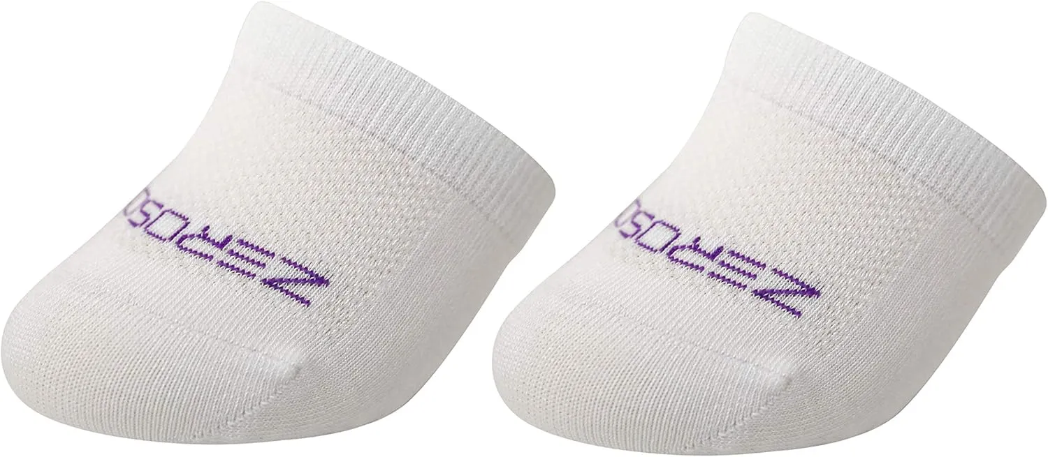 ZeroSock Womens Bamboo Viscose Toe Capper Socks With Grip (4 Pairs Per Box)