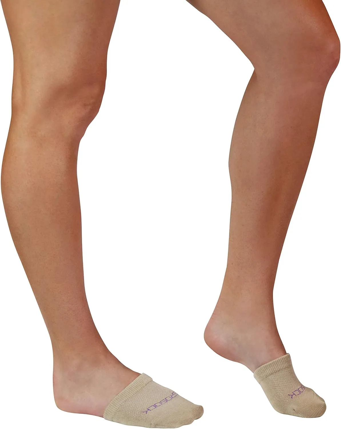 ZeroSock Womens Bamboo Viscose Toe Capper Socks With Grip (4 Pairs Per Box)
