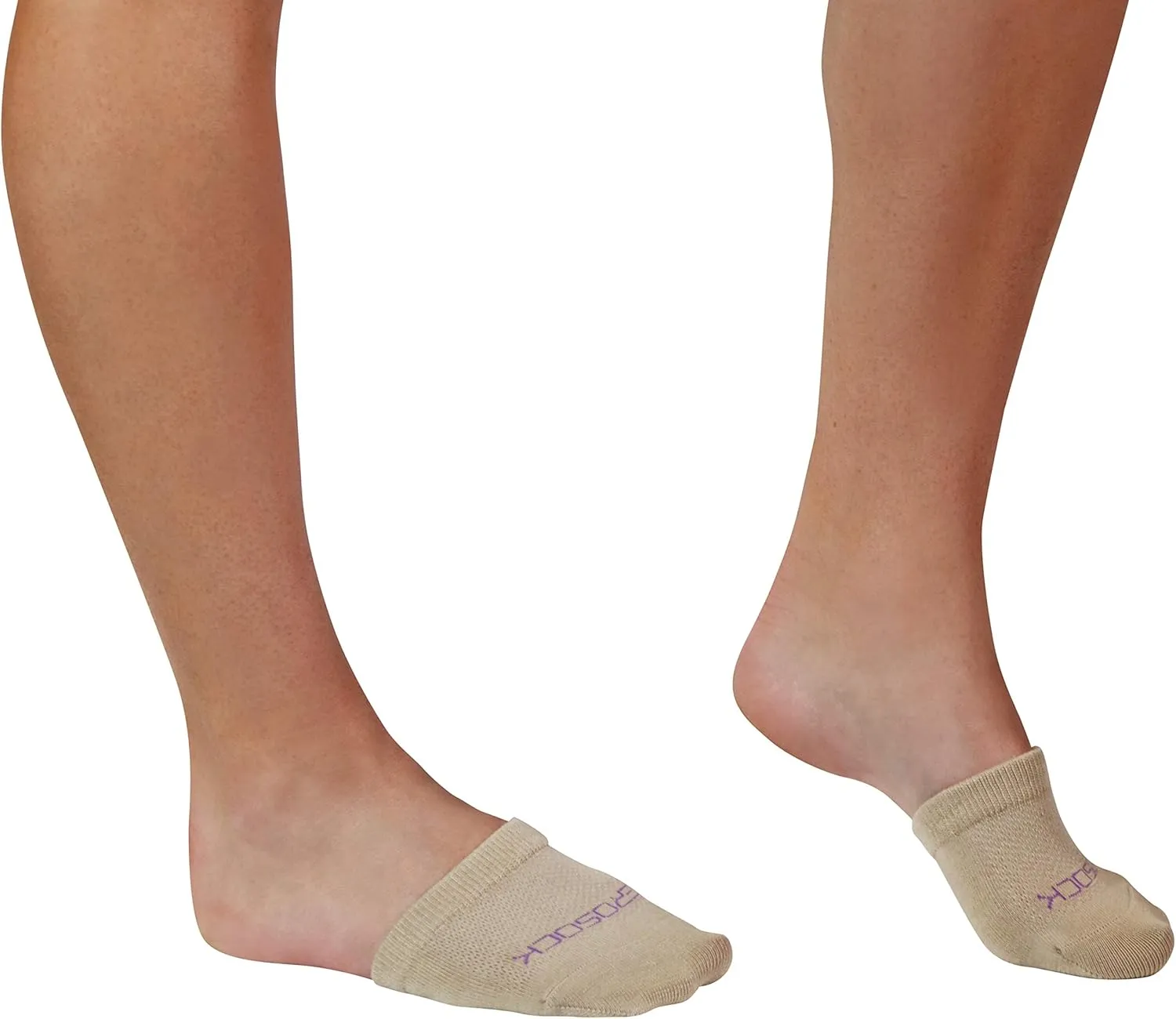 ZeroSock Womens Bamboo Viscose Toe Capper Socks With Grip (4 Pairs Per Box)