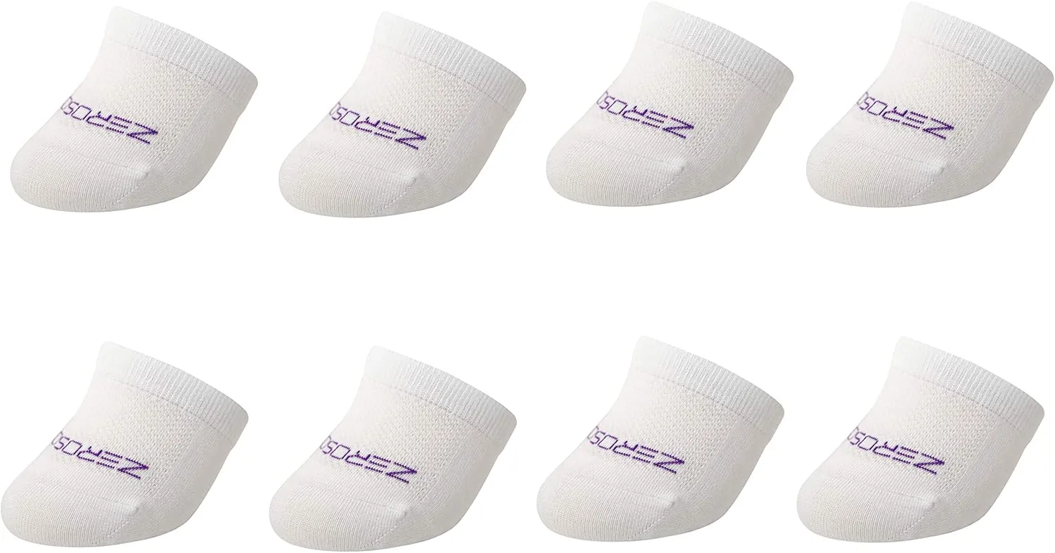 ZeroSock Womens Bamboo Viscose Toe Capper Socks With Grip (4 Pairs Per Box)