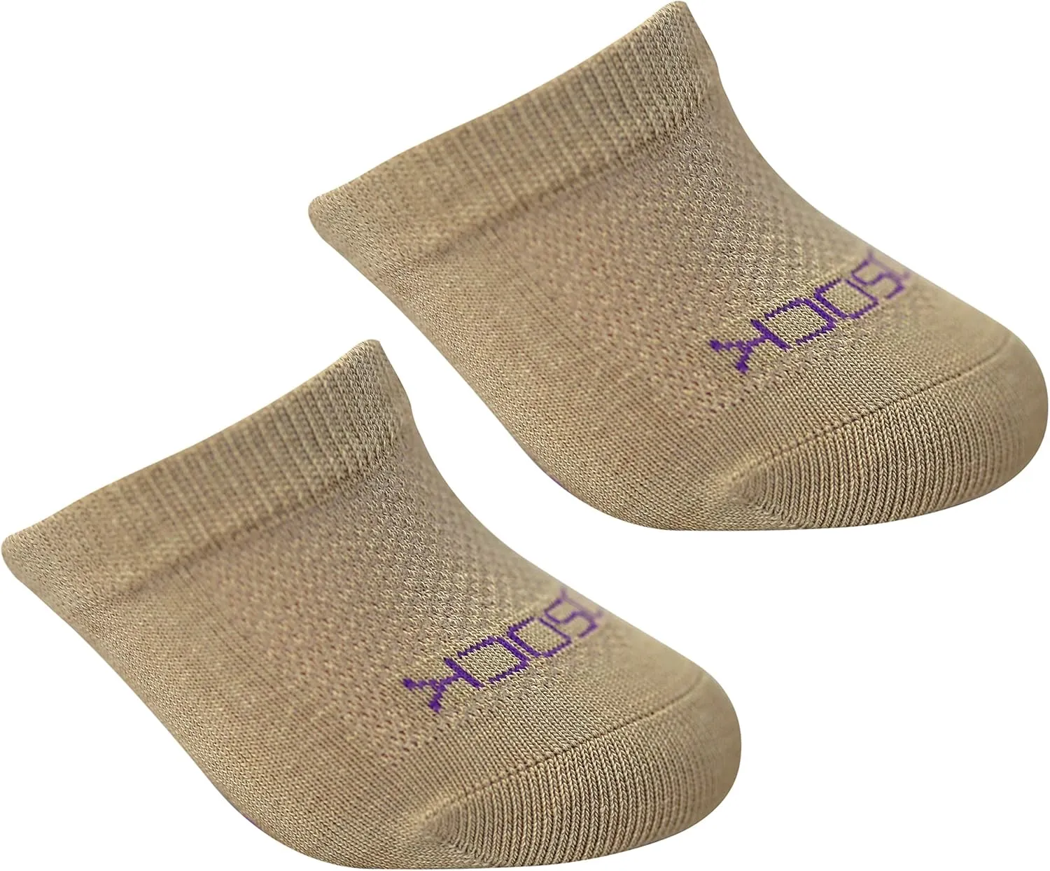 ZeroSock Womens Bamboo Viscose Toe Capper Socks With Grip (4 Pairs Per Box)