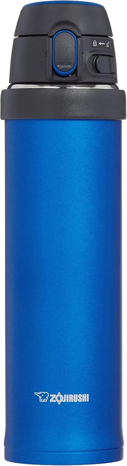 Zojirushi SM-QHE48AK, Flip-and-Go Stainless Mug, 16-Ounce, Cobalt Blue