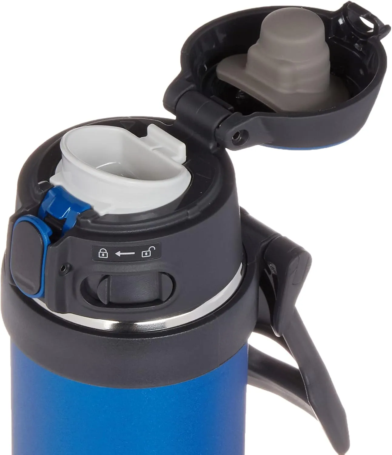 Zojirushi SM-QHE48AK, Flip-and-Go Stainless Mug, 16-Ounce, Cobalt Blue