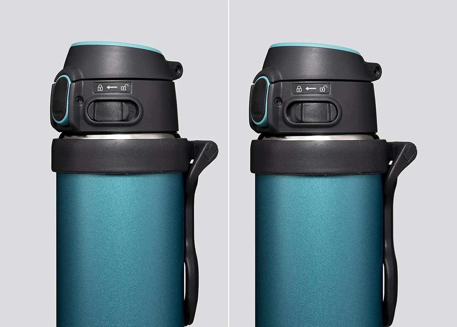 Zojirushi SM-QHE48GK, Flip-and-Go Stainless Mug, 16-Ounce, Teal